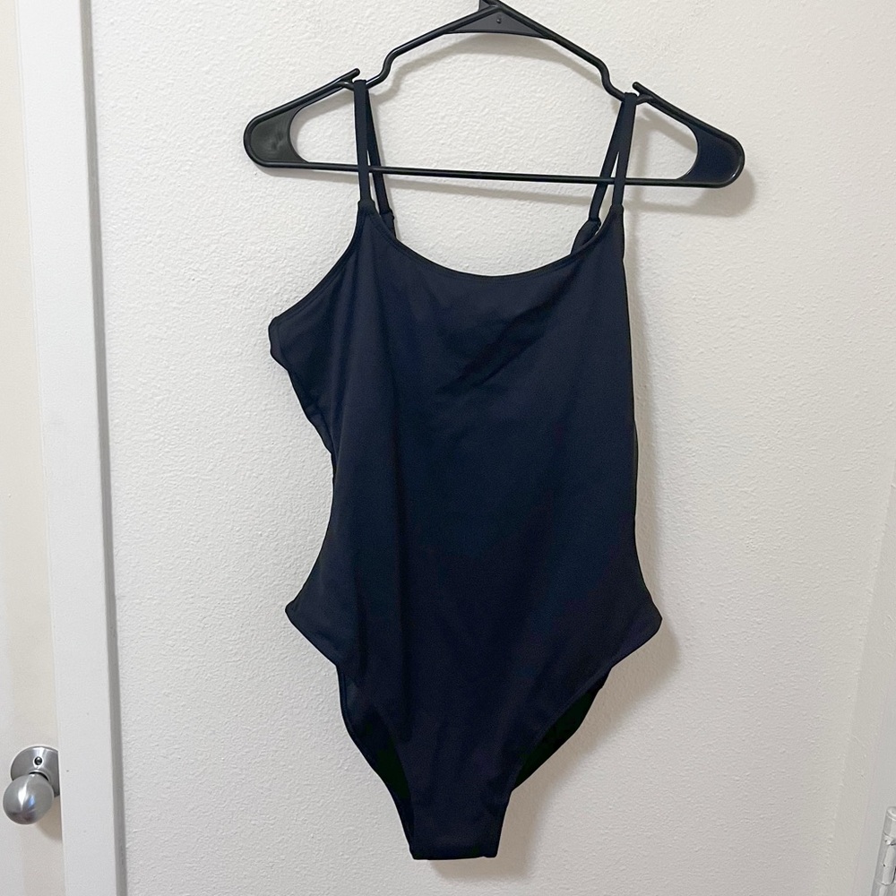•TA3• Black One Piece The Lacy Swimsuit Large Shapewear UPF A-F Cup Reg/Long - Picture 3 of 5